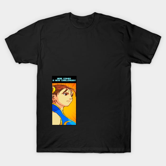 Here Comes A New Challenger - Chun Li T-Shirt by nocartinslot